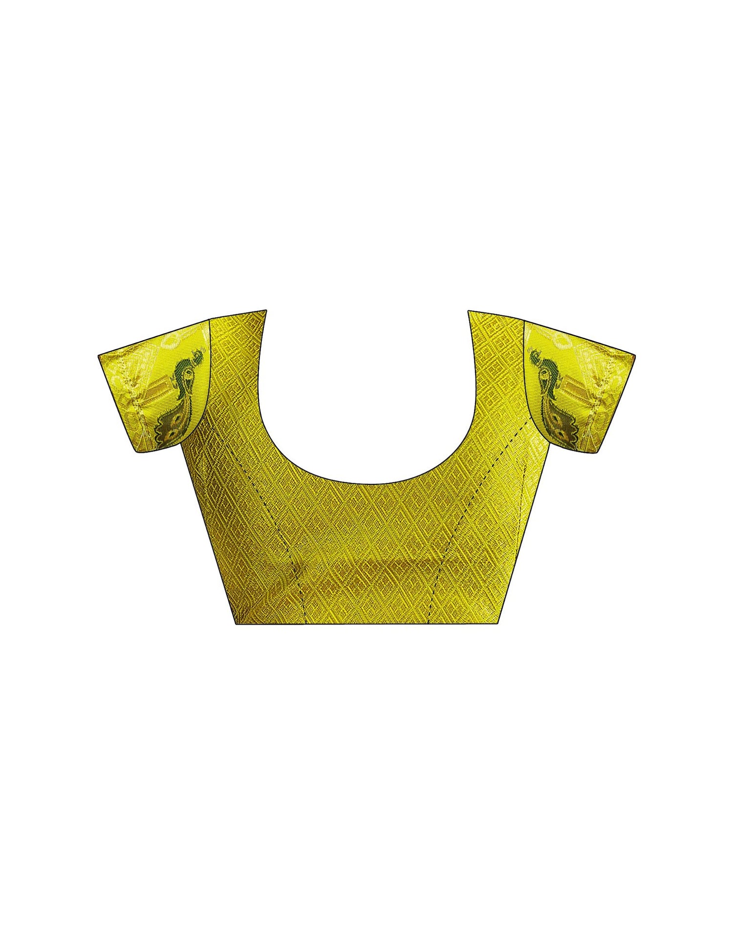 Lime Green Silk Woven Paithani Saree