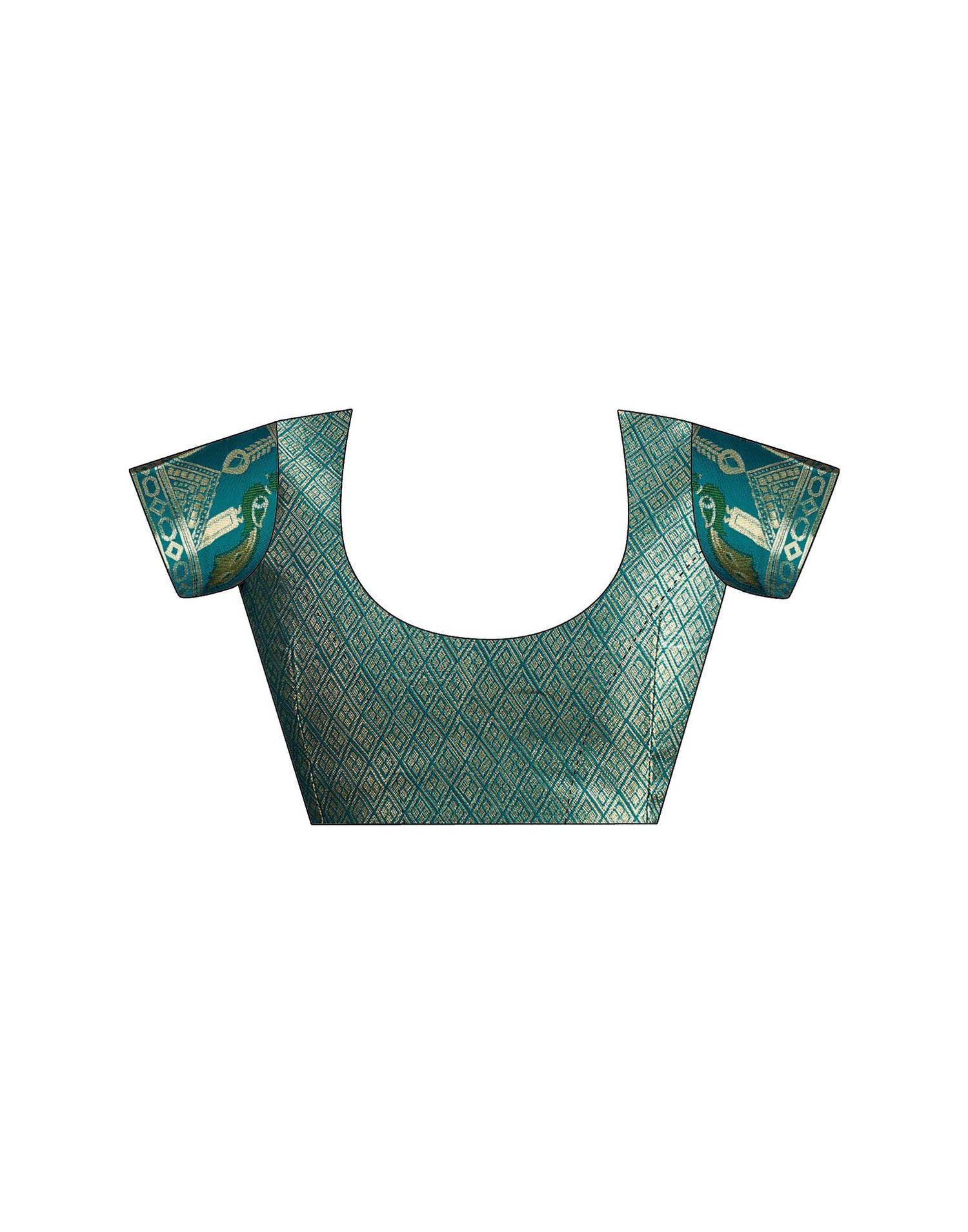 Rama Green Silk Woven Paithani Saree