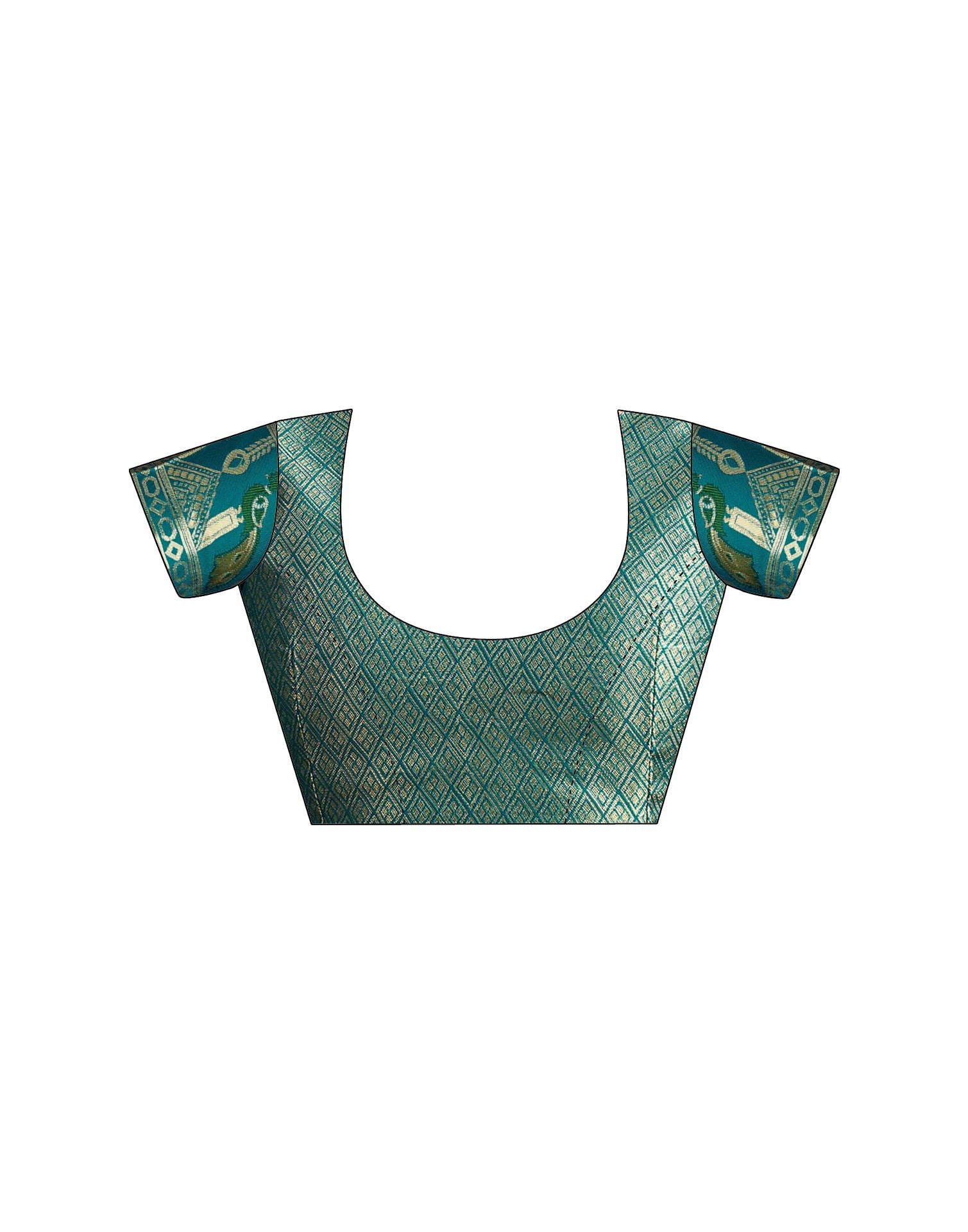 Rama Green Silk Woven Paithani Saree