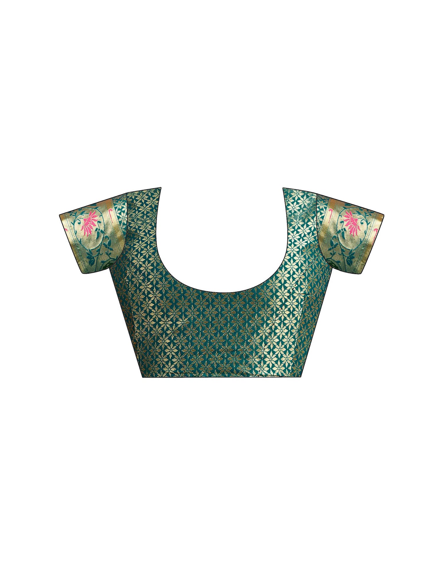 Rama Green Silk Woven Paithani Saree