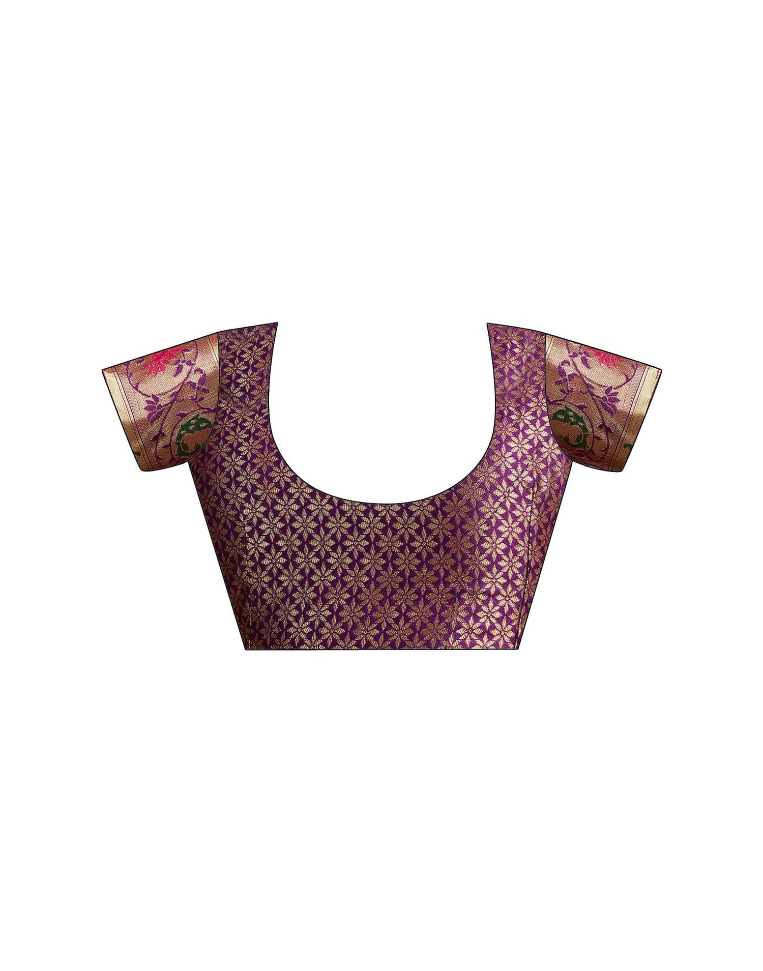Dark Purple Silk Woven Paithani Saree