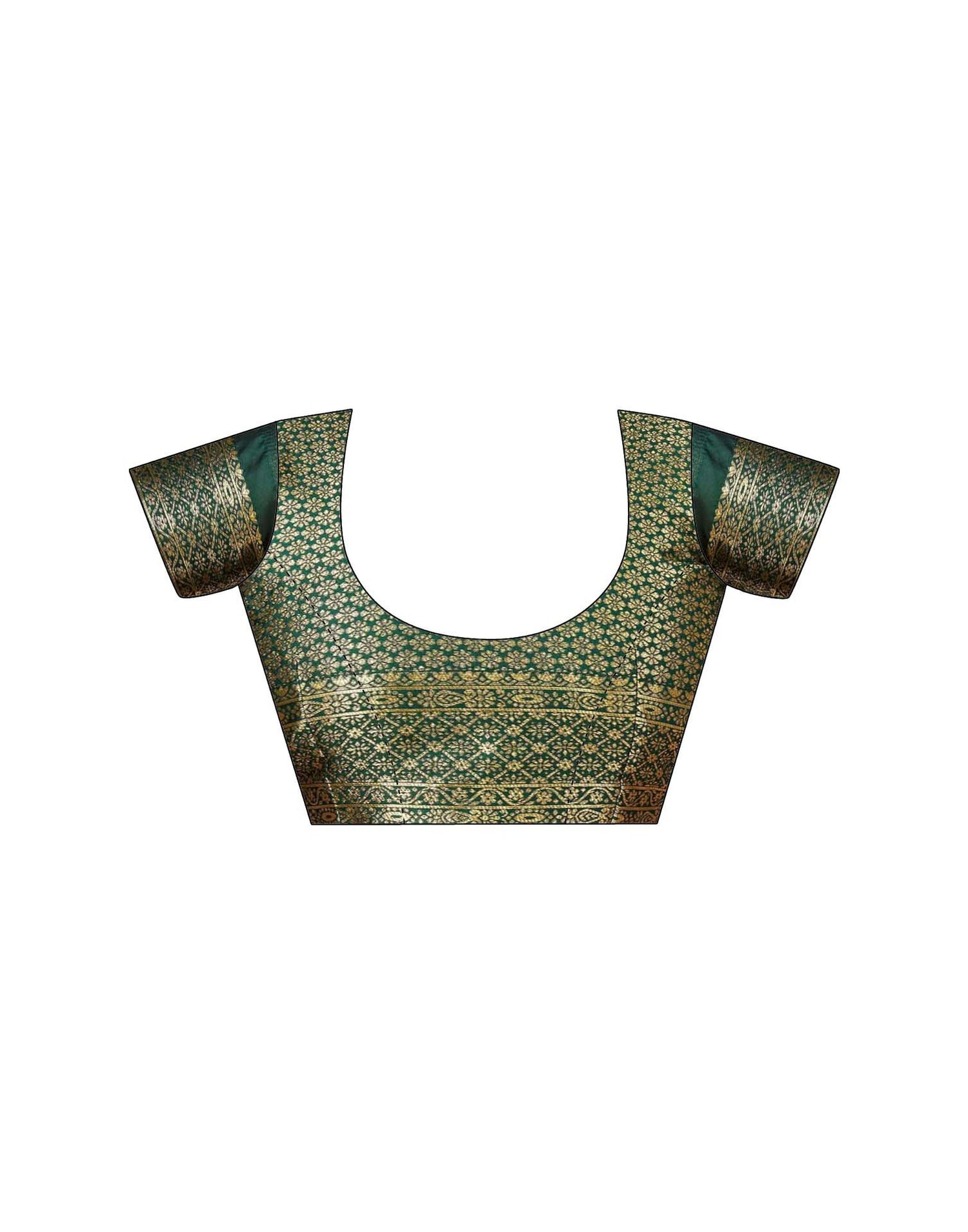 Sea Green Silk Woven Banarasi Saree