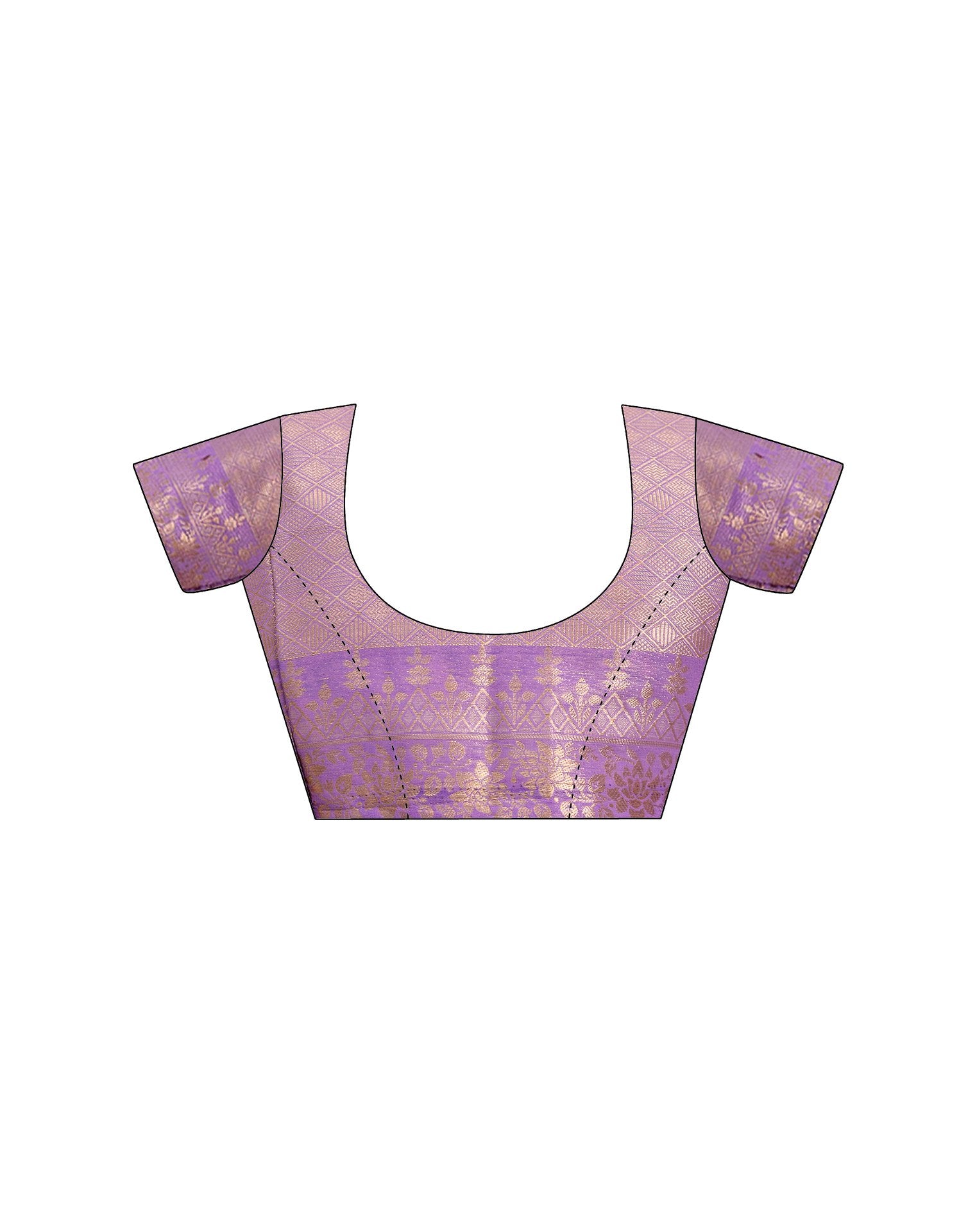Lavender Chiffon Woven Saree