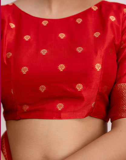 Turmeric Yellow Silk Woven Kanjivaram Saree