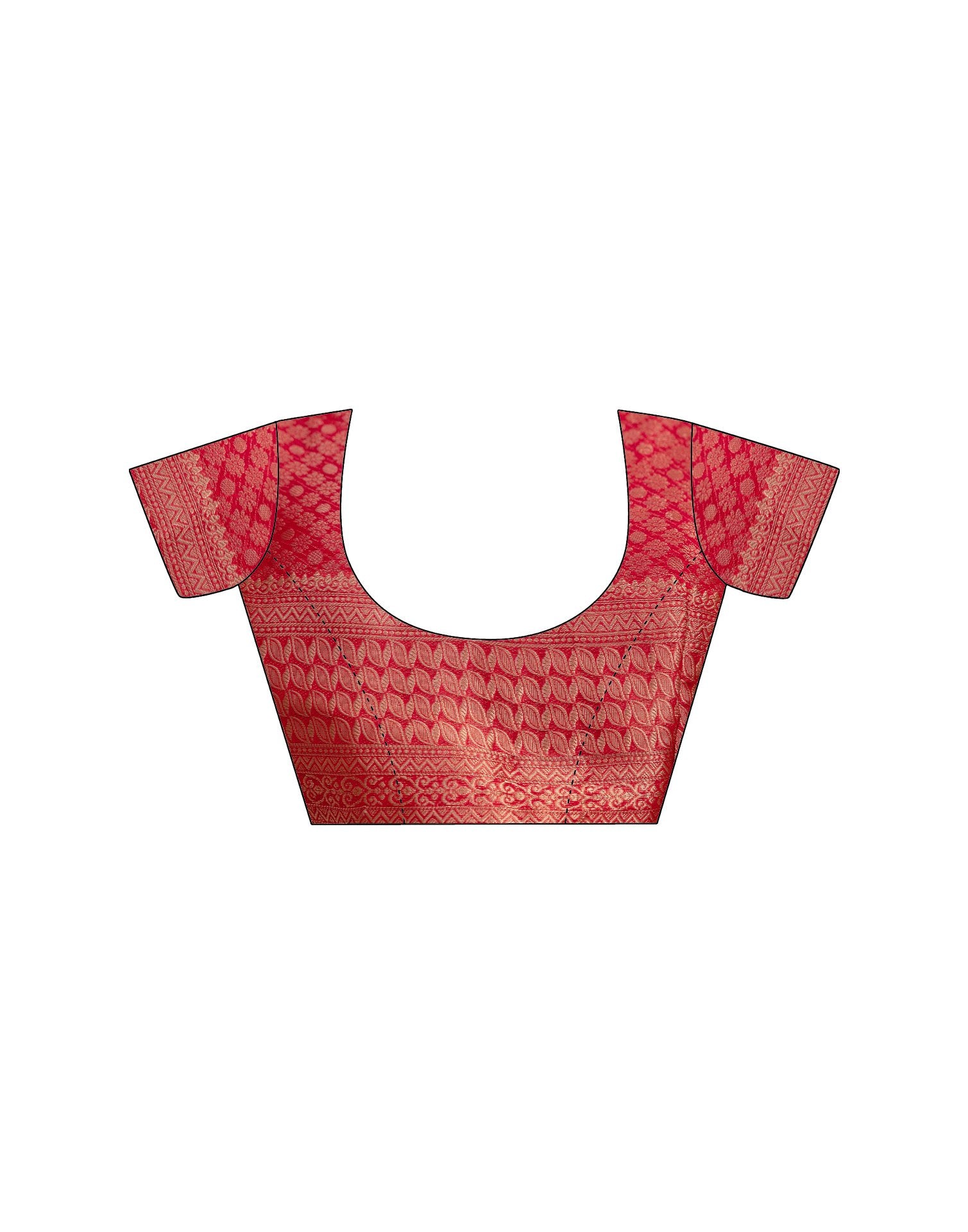 Red Silk Woven Kanjivaram Saree