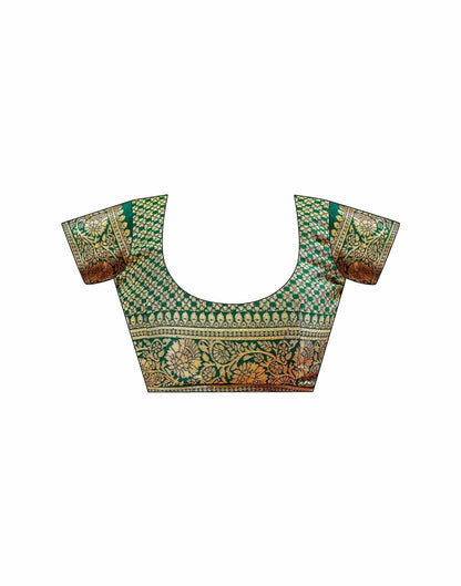 Green Silk Woven Banarasi Saree