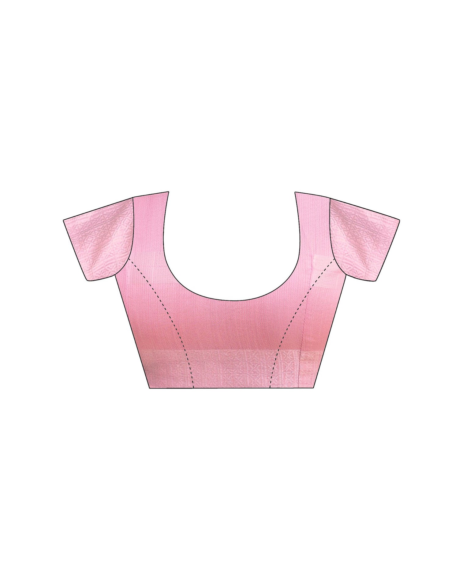 Pink Linen Woven Saree