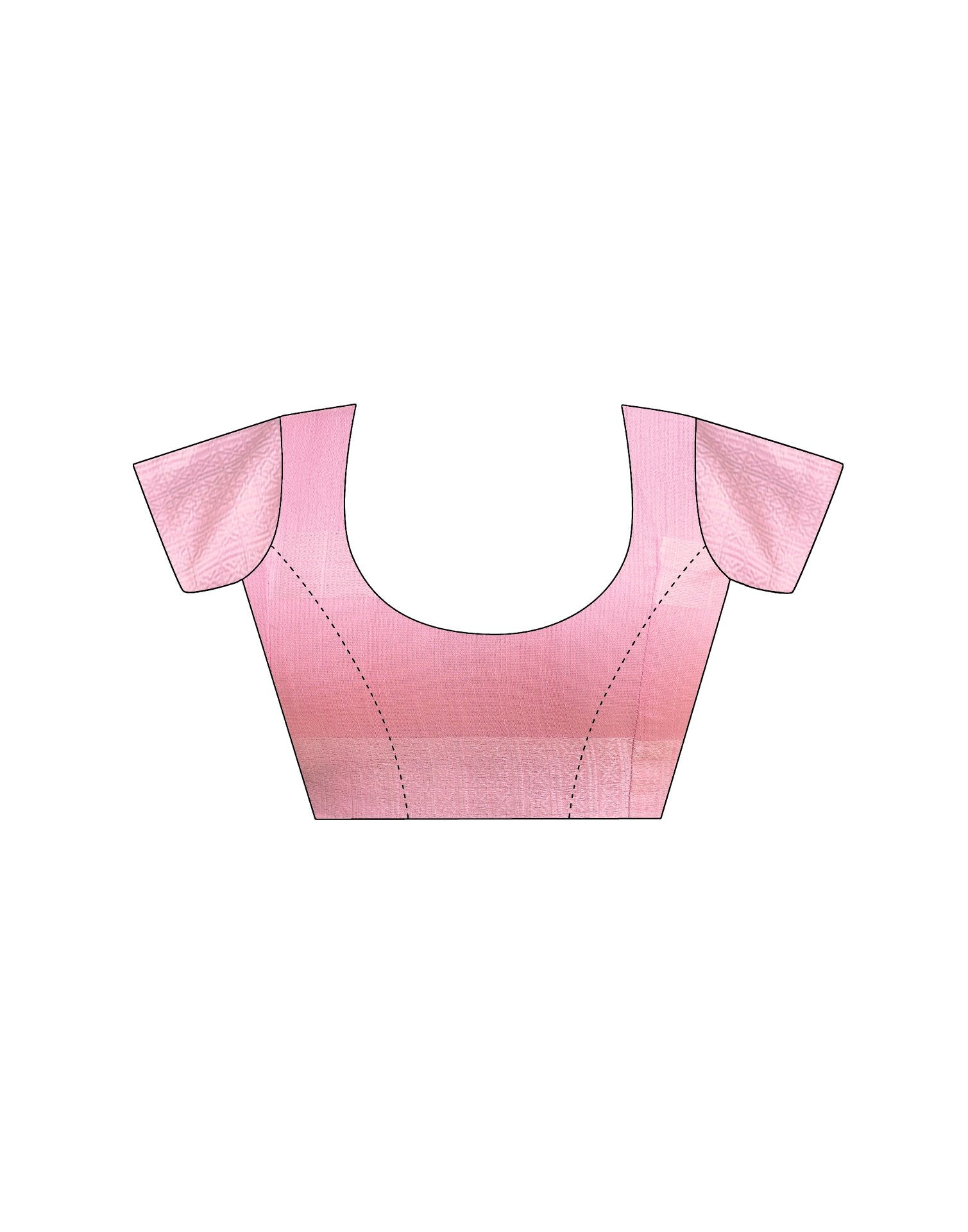 Pink Linen Woven Saree
