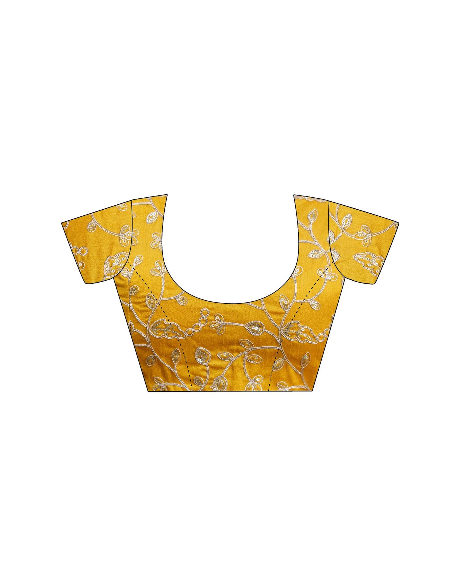 Mustard Yellow Georgette Printed Saree
