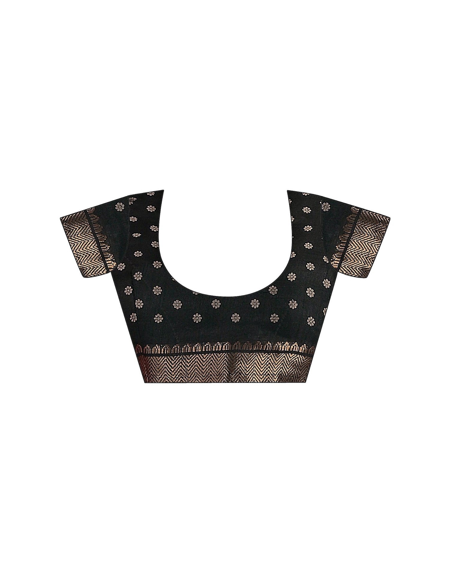 Black Silk Printed Saree