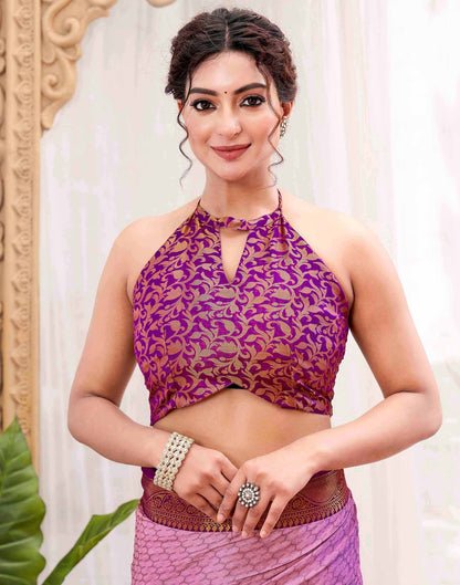 Pink Silk Woven Kanjivaram Saree