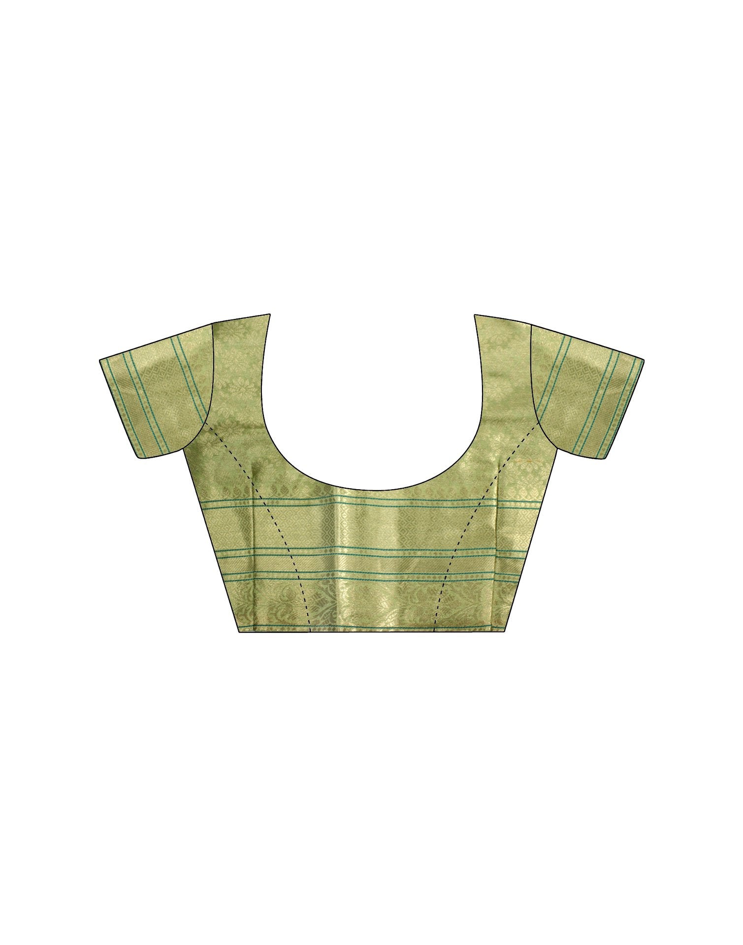 Pista Green Silk Woven Saree