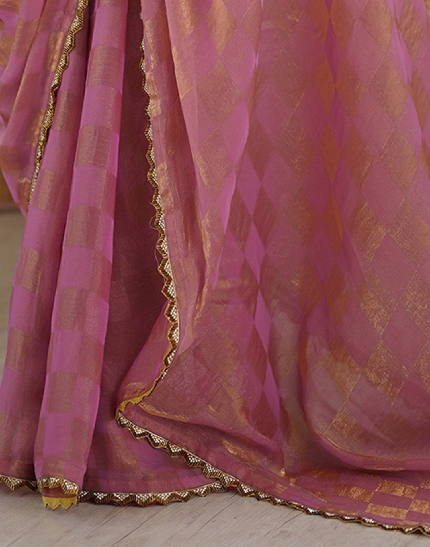 Purple Shimmer Woven Saree