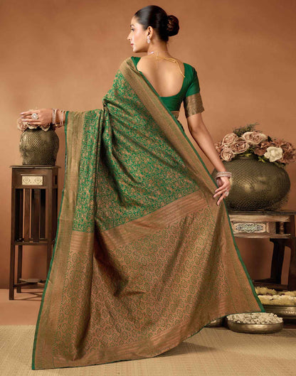 Green Silk Woven Saree