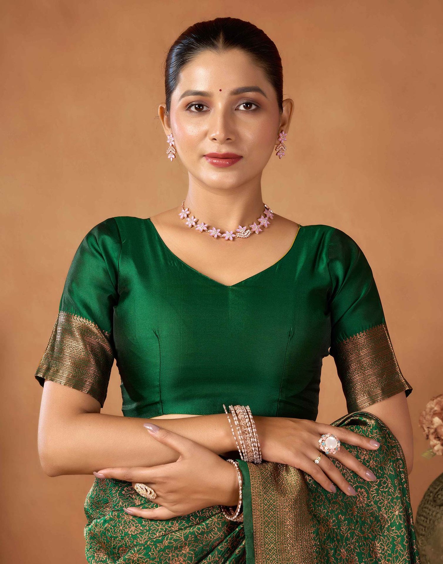 Green Silk Woven Saree