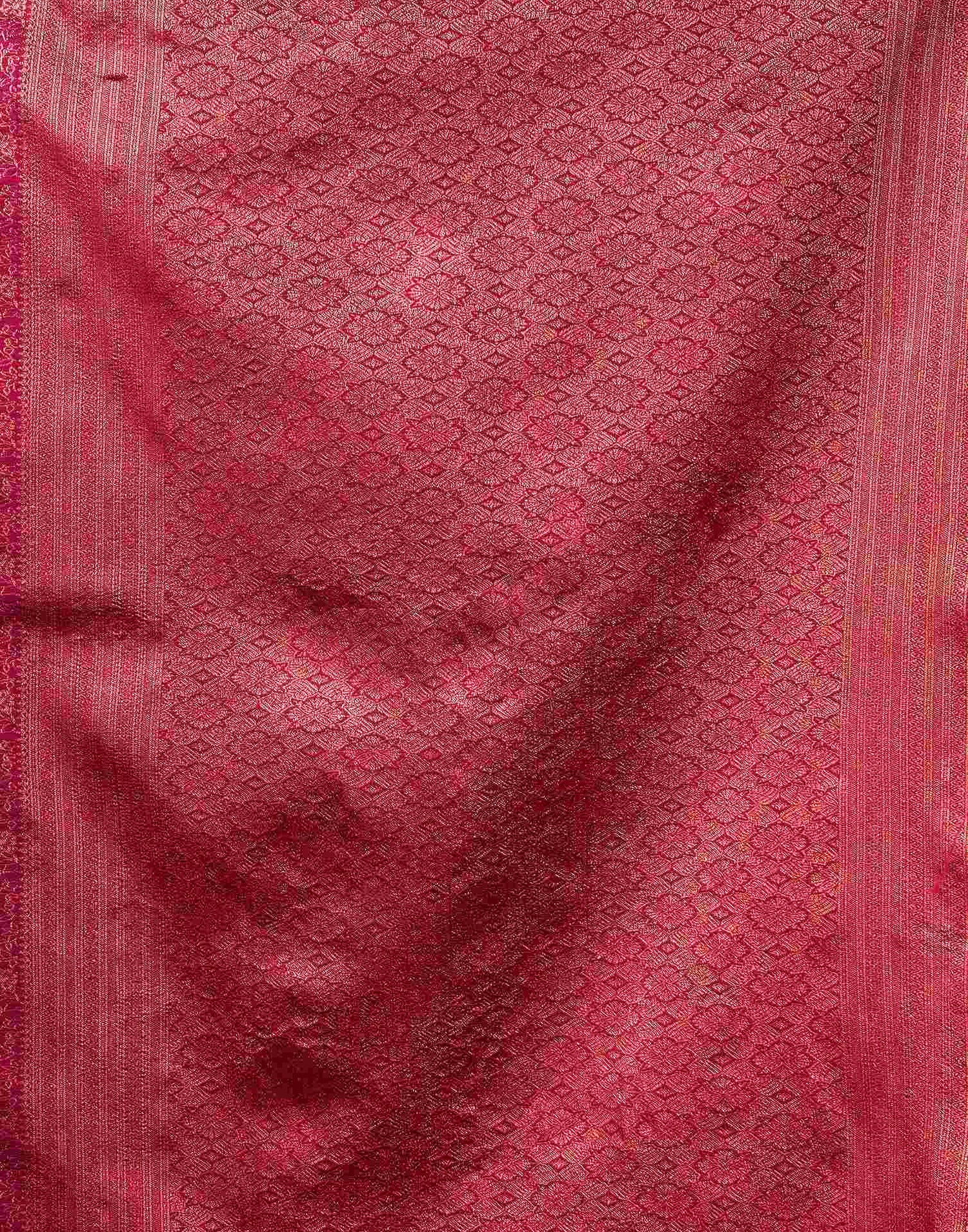 Dark Purple Silk Woven Saree