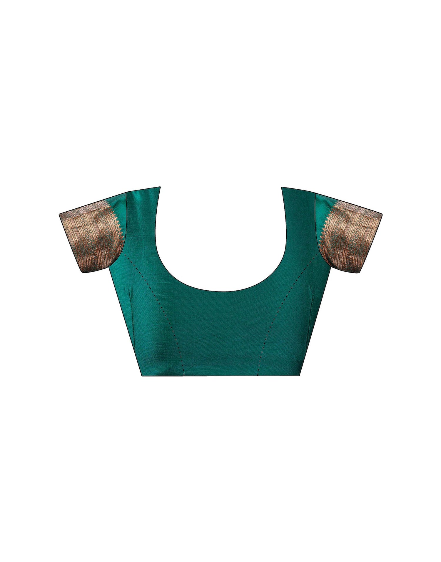 Rama Green Silk Woven Saree