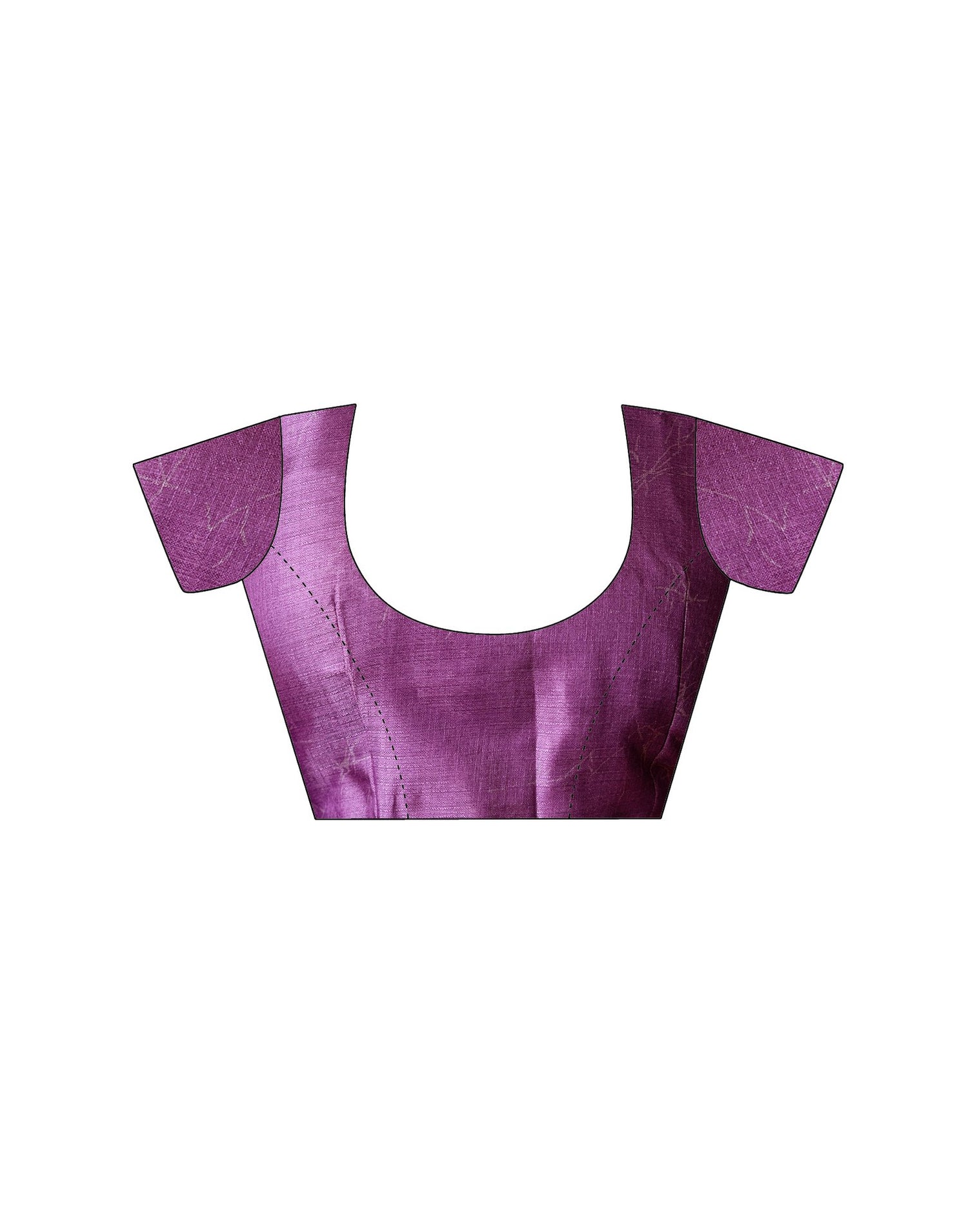 Dark Purple Khadi Printed Saree