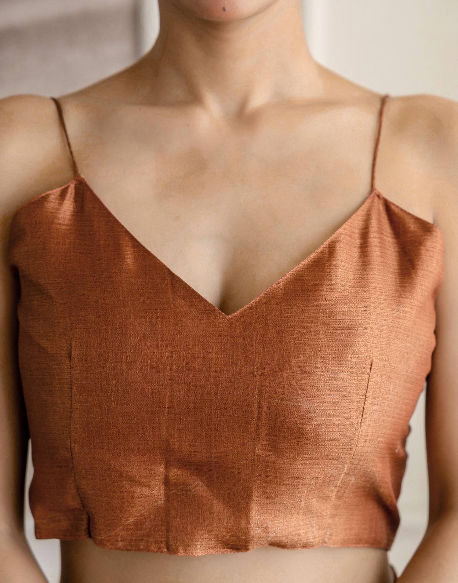 Brown Khadi Printed Saree