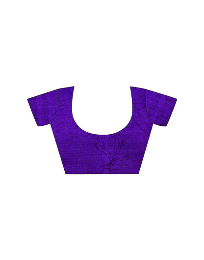 Purple Khadi Printed Saree