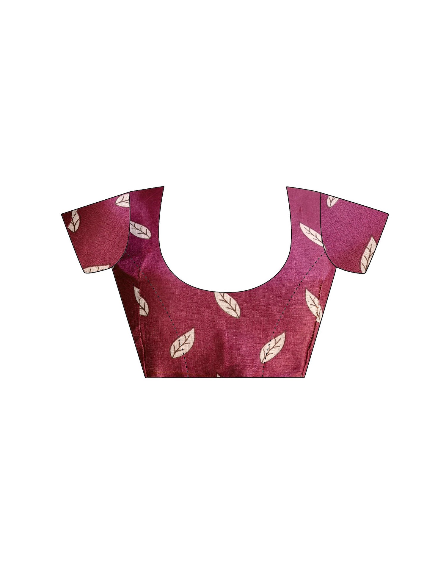 Wine Khadi Printed Saree