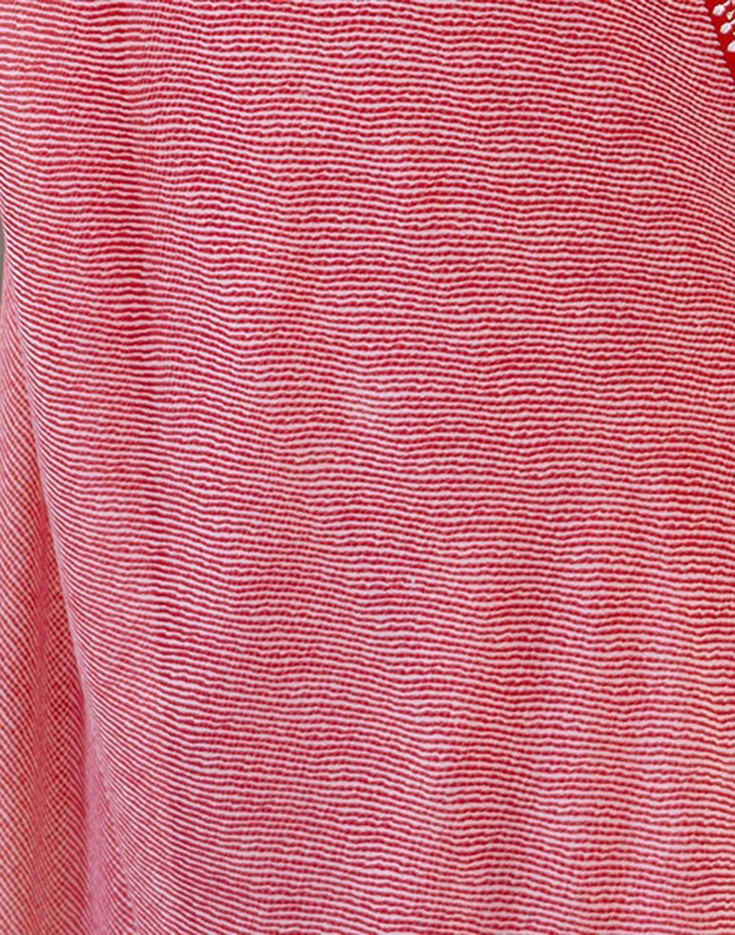 Red Georgette Printed Saree