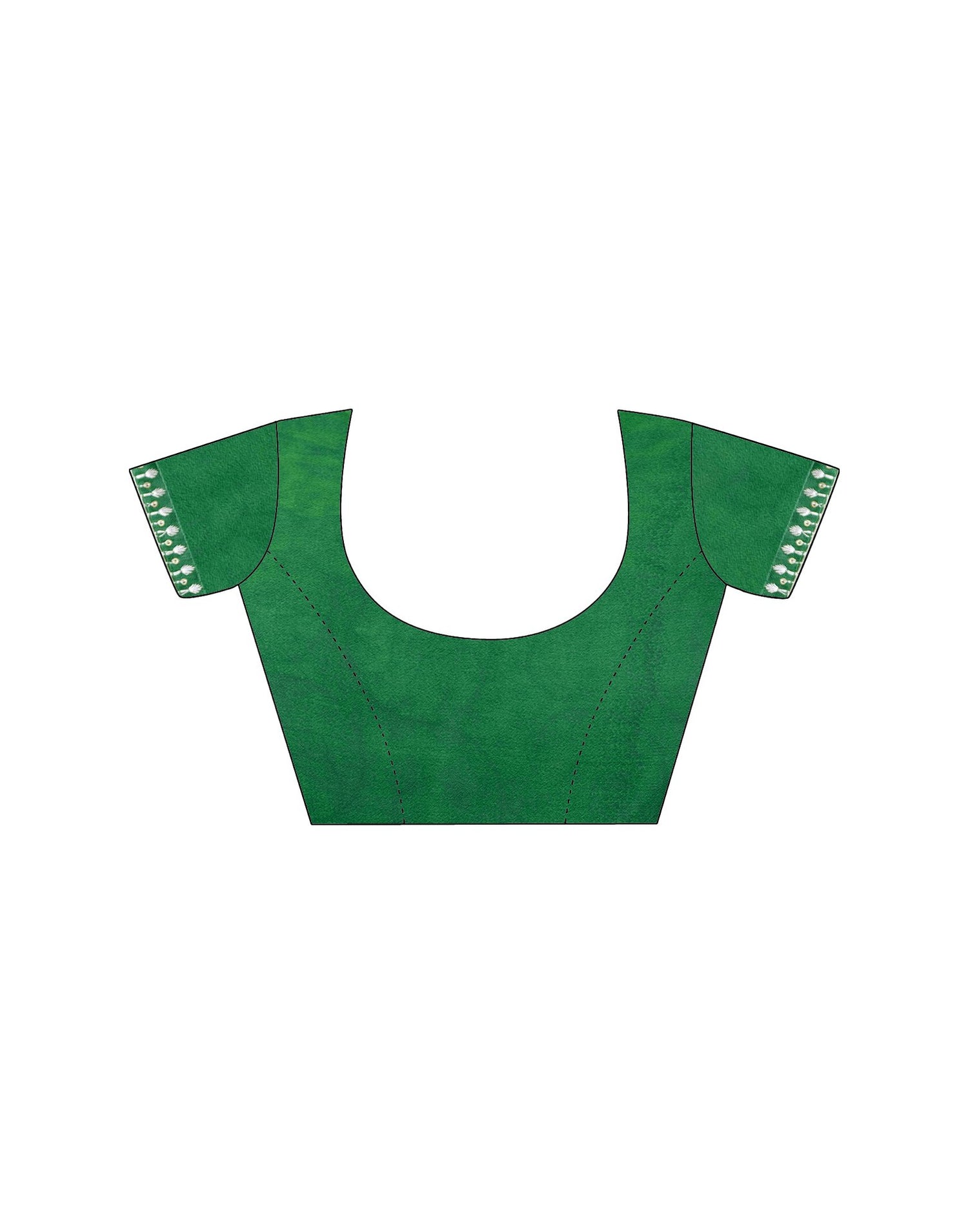 Green Georgette Printed Saree