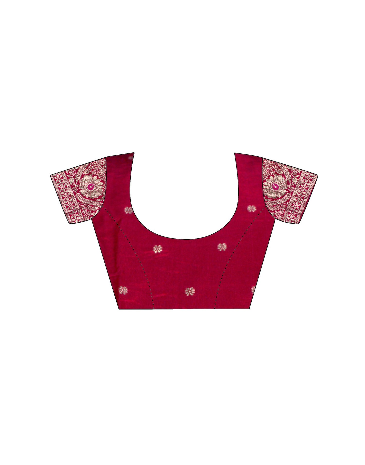 Rani Pink Silk Woven Banarasi Saree