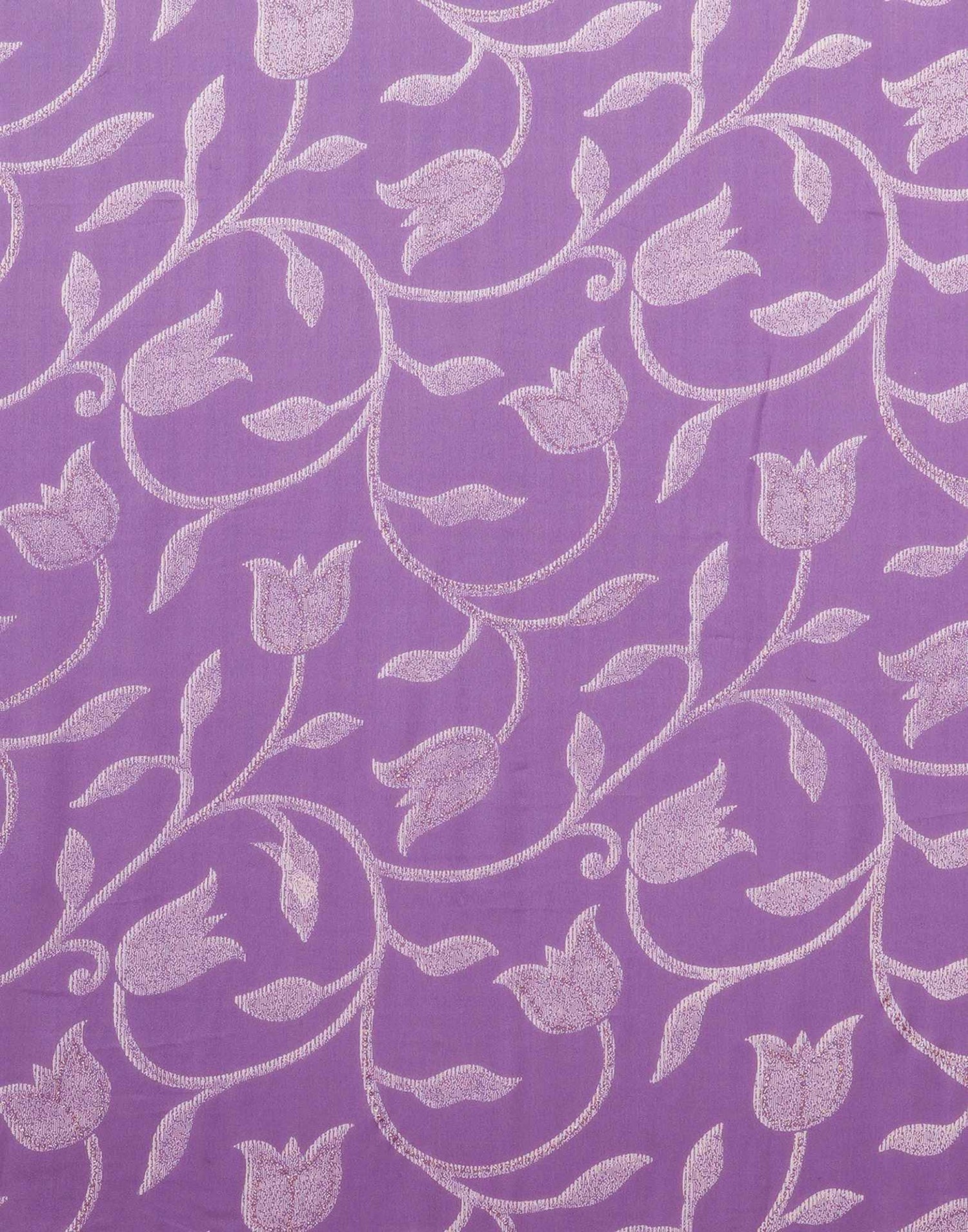 Dusty Lavender Georgette Printed Saree