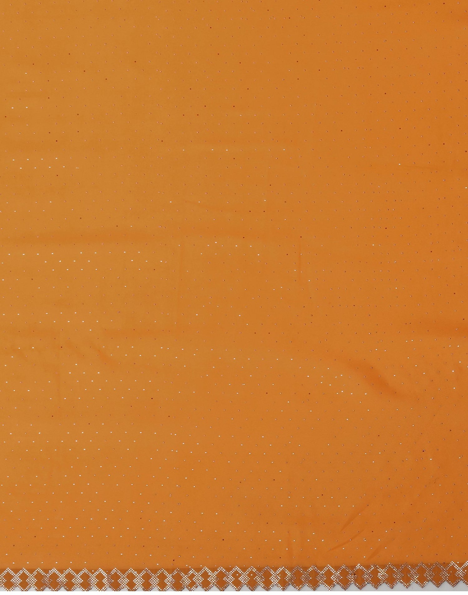 Yellow Georgette Stone Work Swarovski Saree