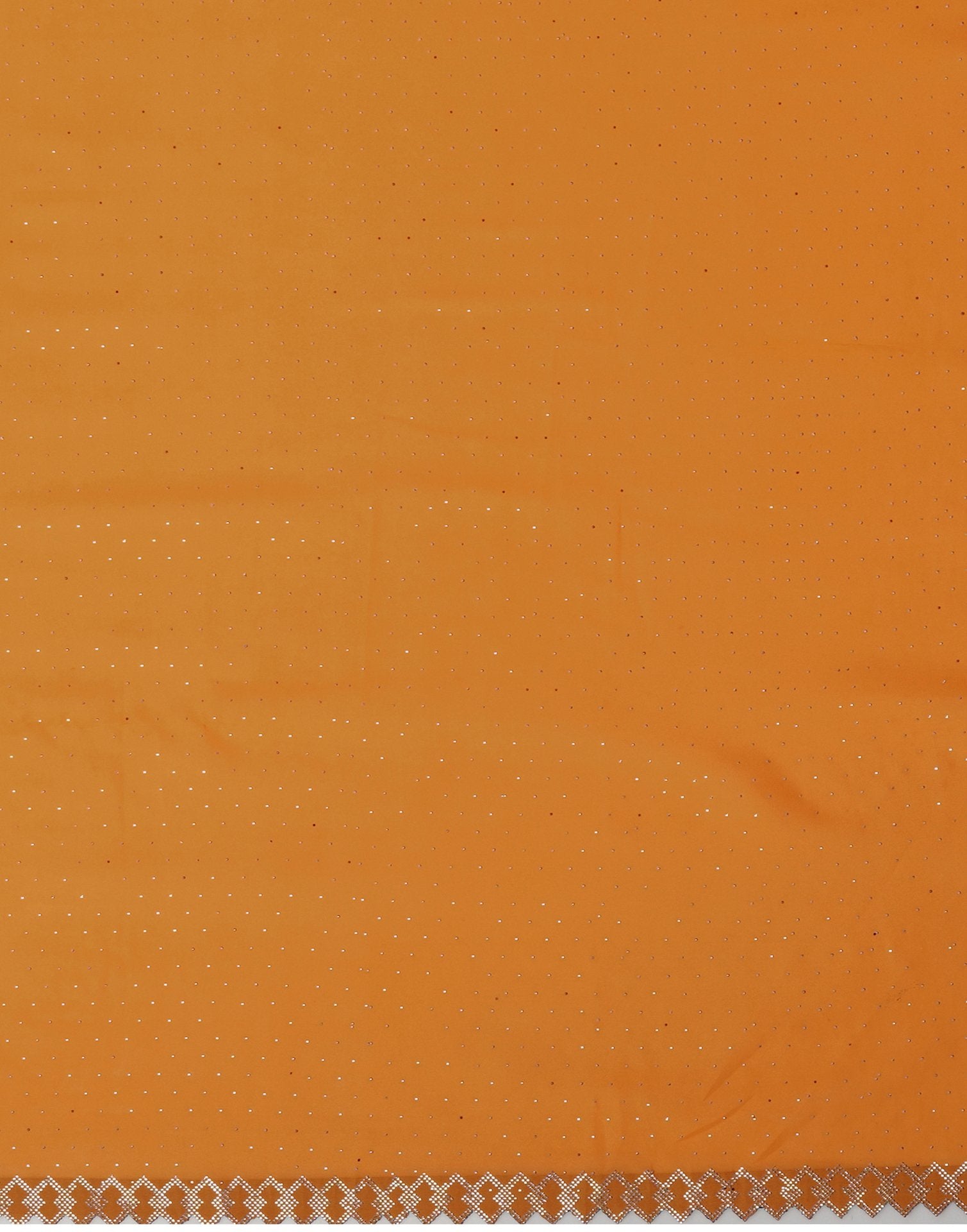 Yellow Georgette Stone Work Swarovski Saree
