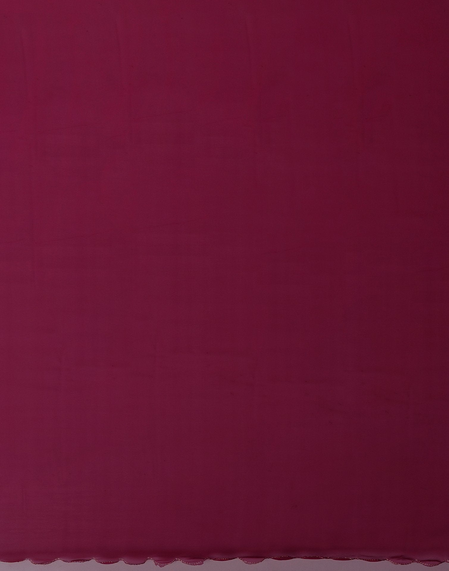 Rani Pink Georgette Dyed Plain Saree