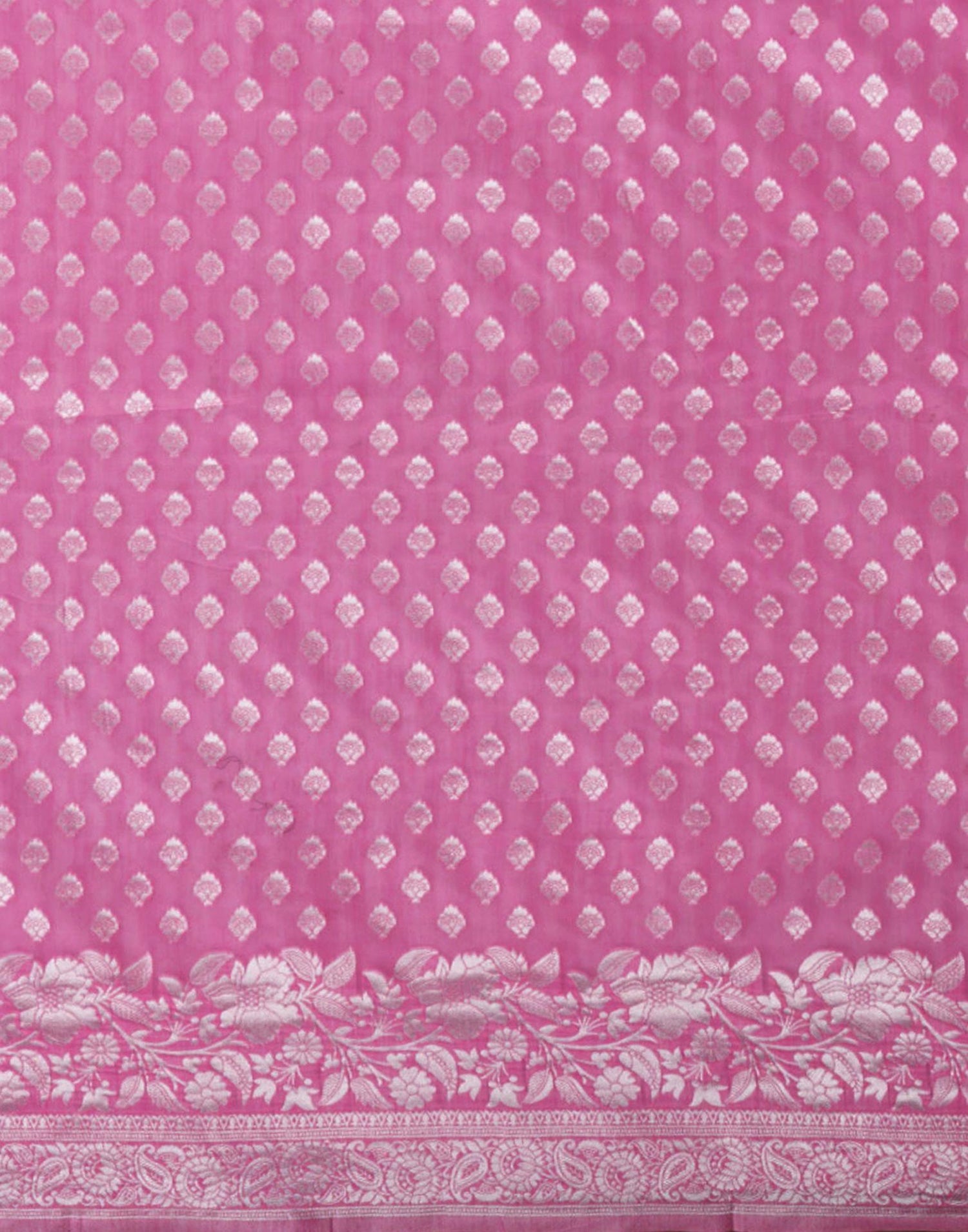 Light Pink Chanderi Woven Saree