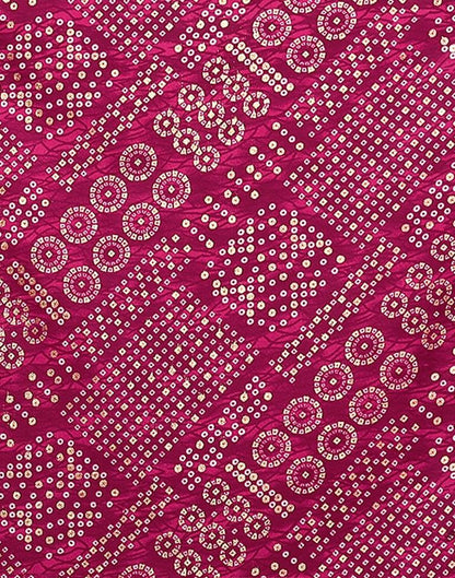 Dark Pink Printed Kurta With Pant