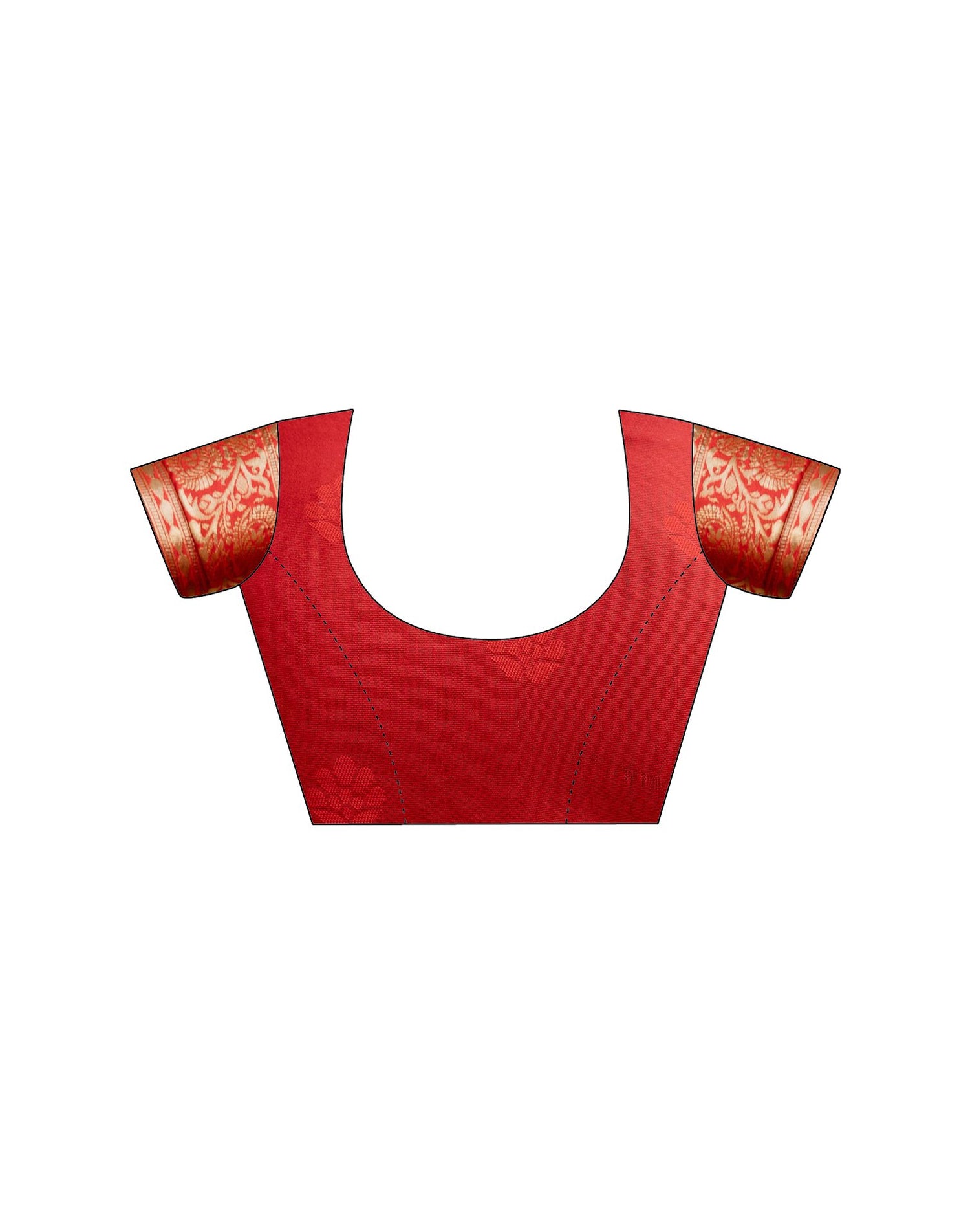Red Silk Woven Banarasi Saree