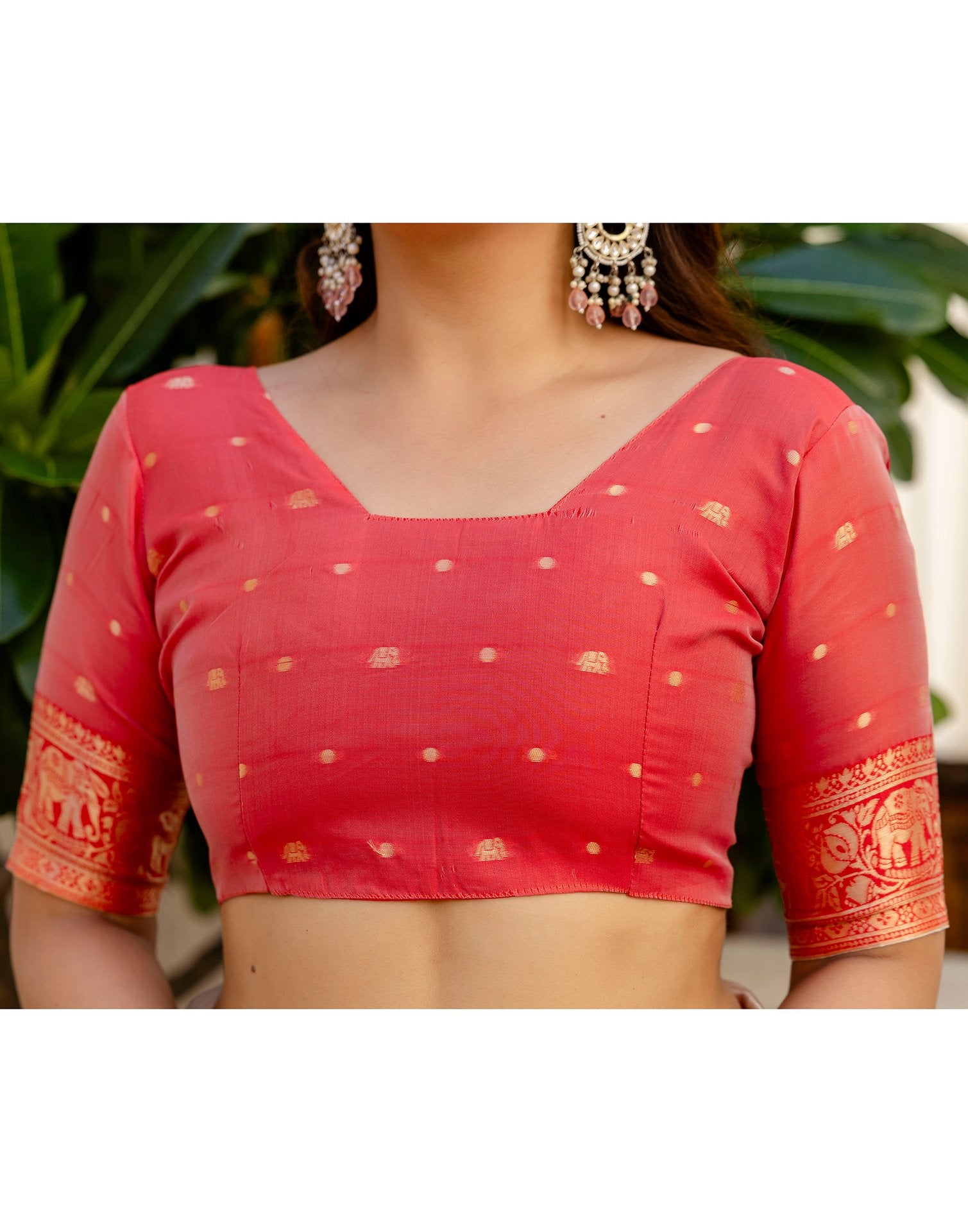 Off White Silk Woven Banarasi Saree
