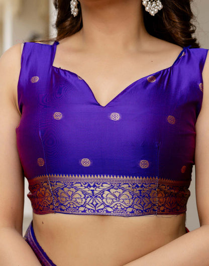 Red Silk Woven Kanjivaram Saree