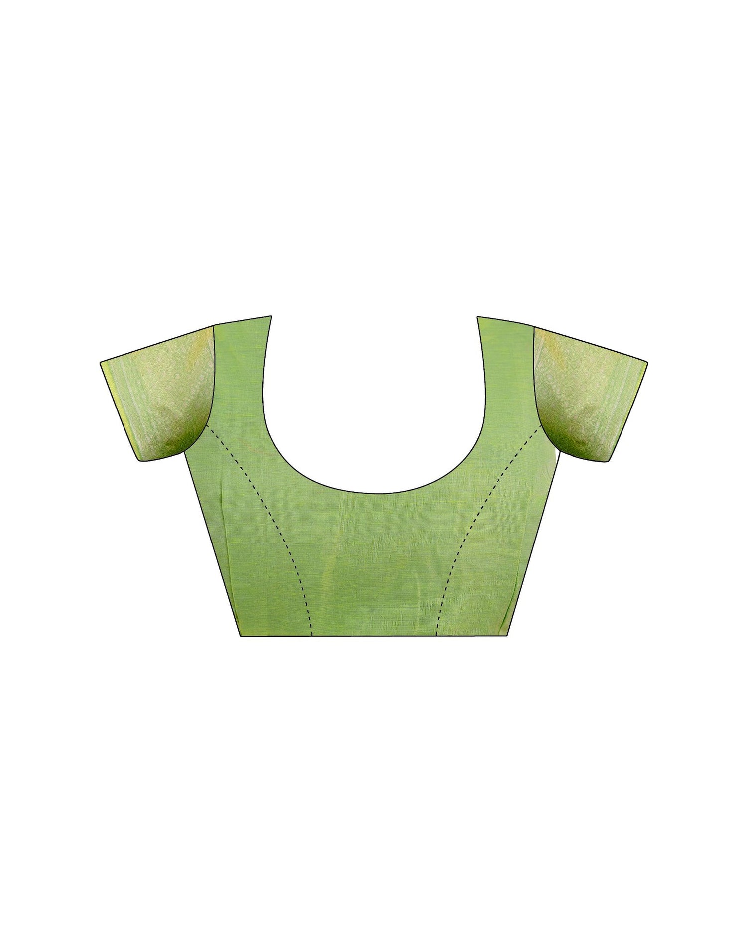 Pista Green Chanderi Woven Saree