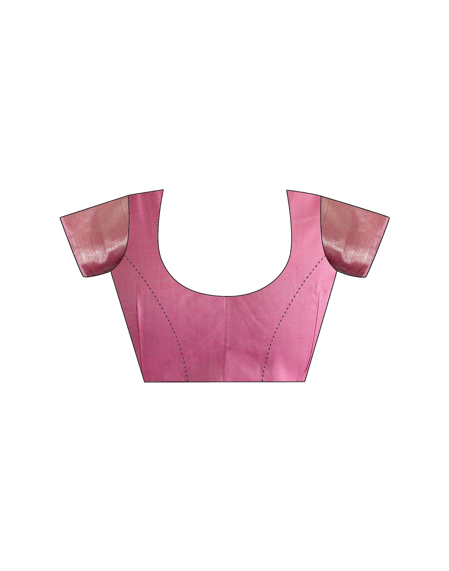 Pink Chanderi Woven Saree