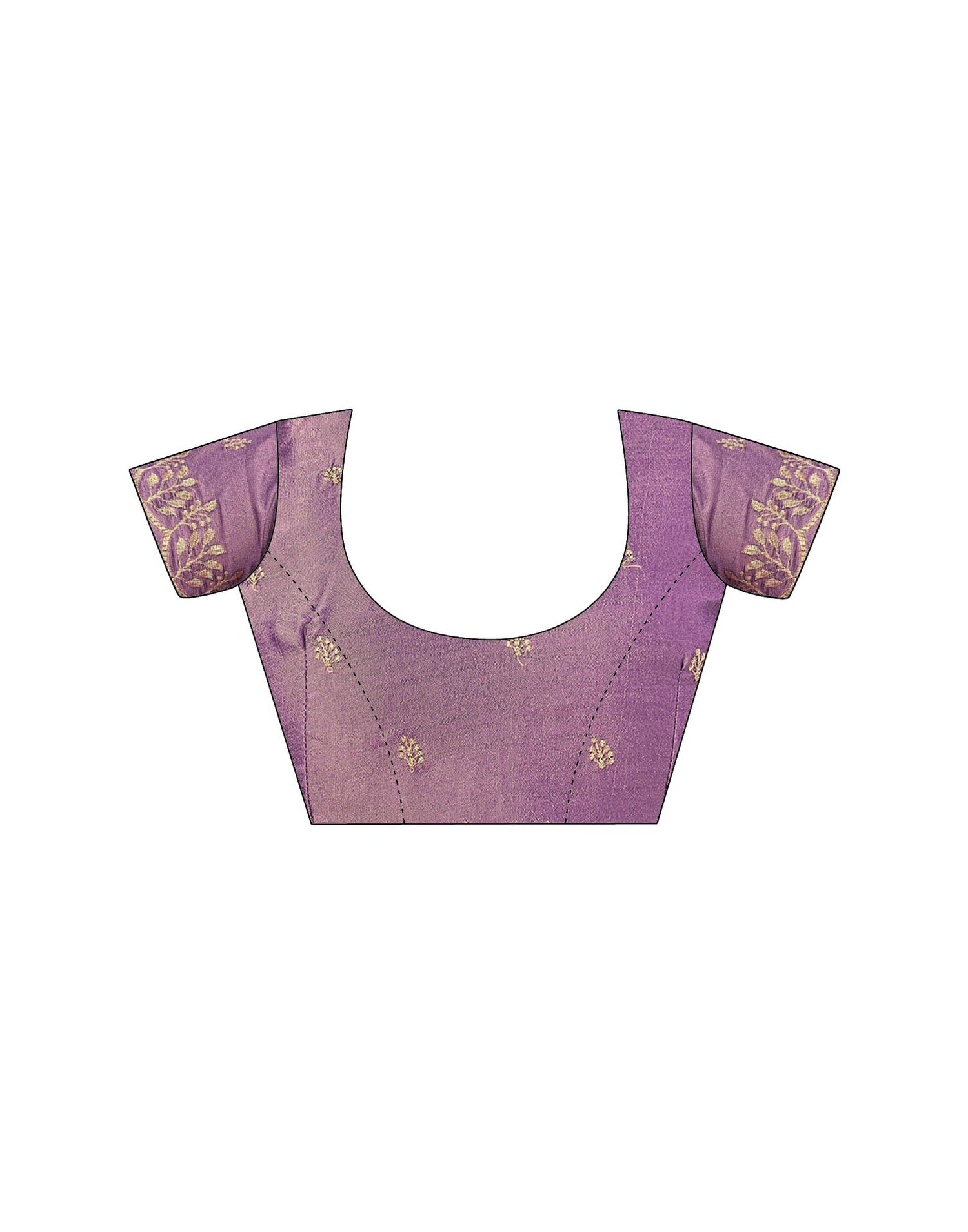 Dusty Lavender Silk Embroidery Swarovski Saree