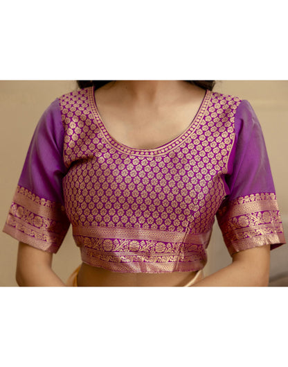 Off White Silk Woven Saree