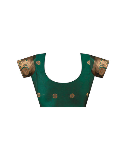Green Silk Woven Saree