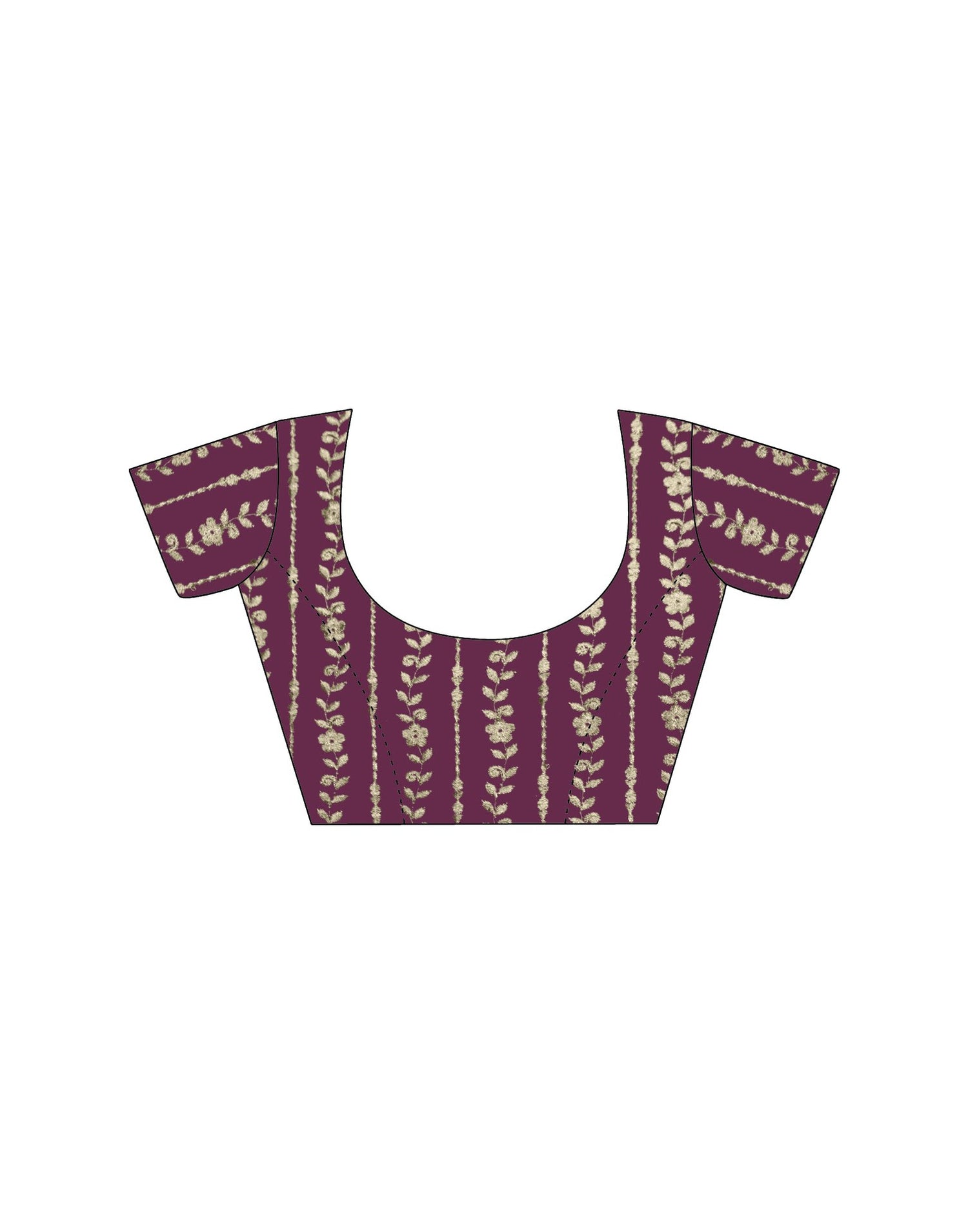 Dusty Purple Shimmer Dyed Plain Saree