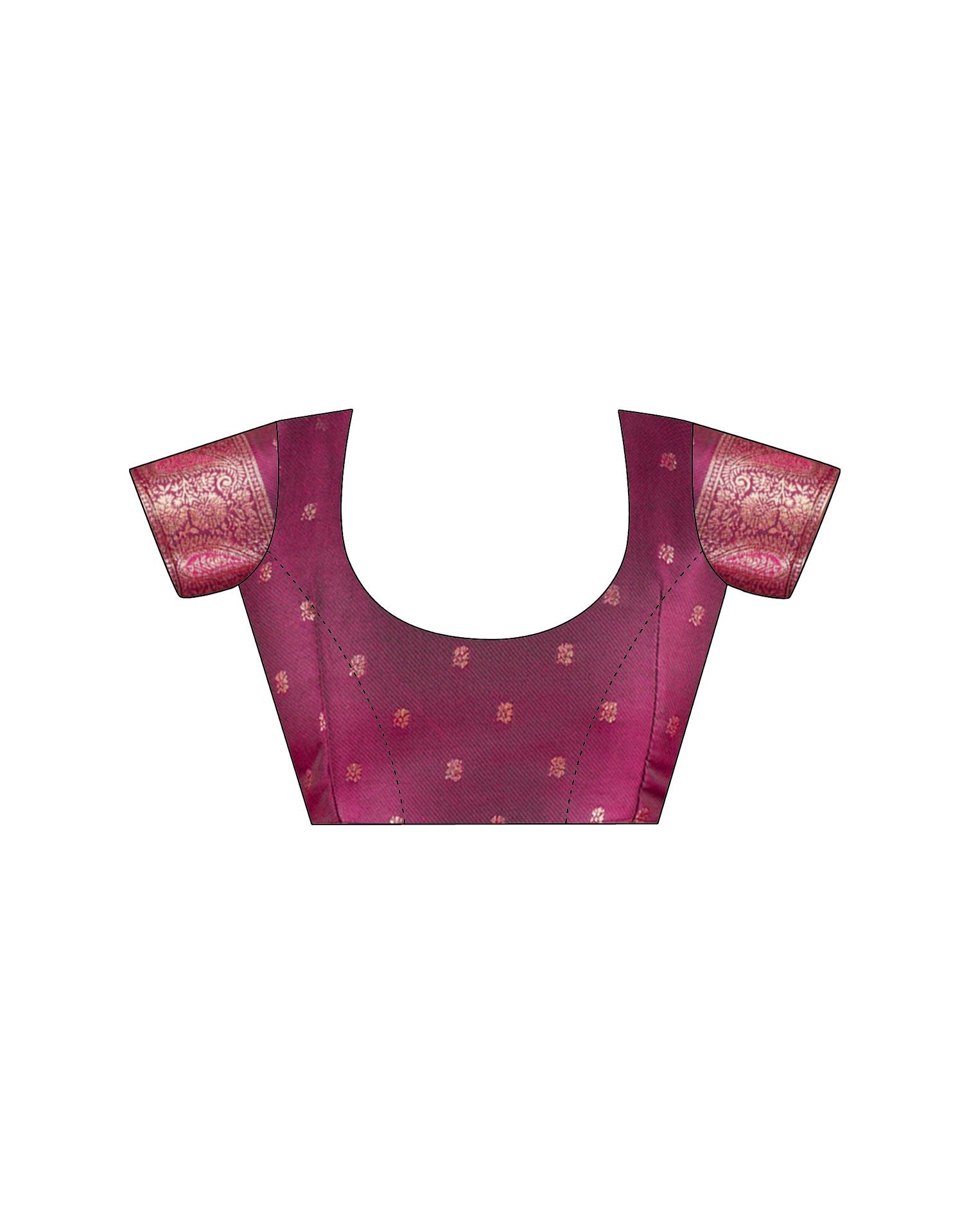 Pink Silk Woven Saree