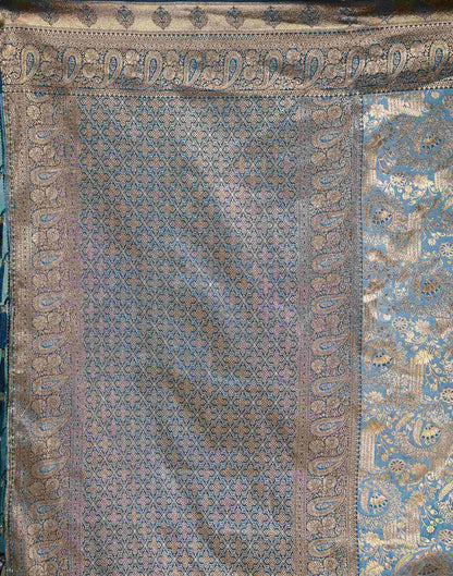 Grey Silk Woven Saree
