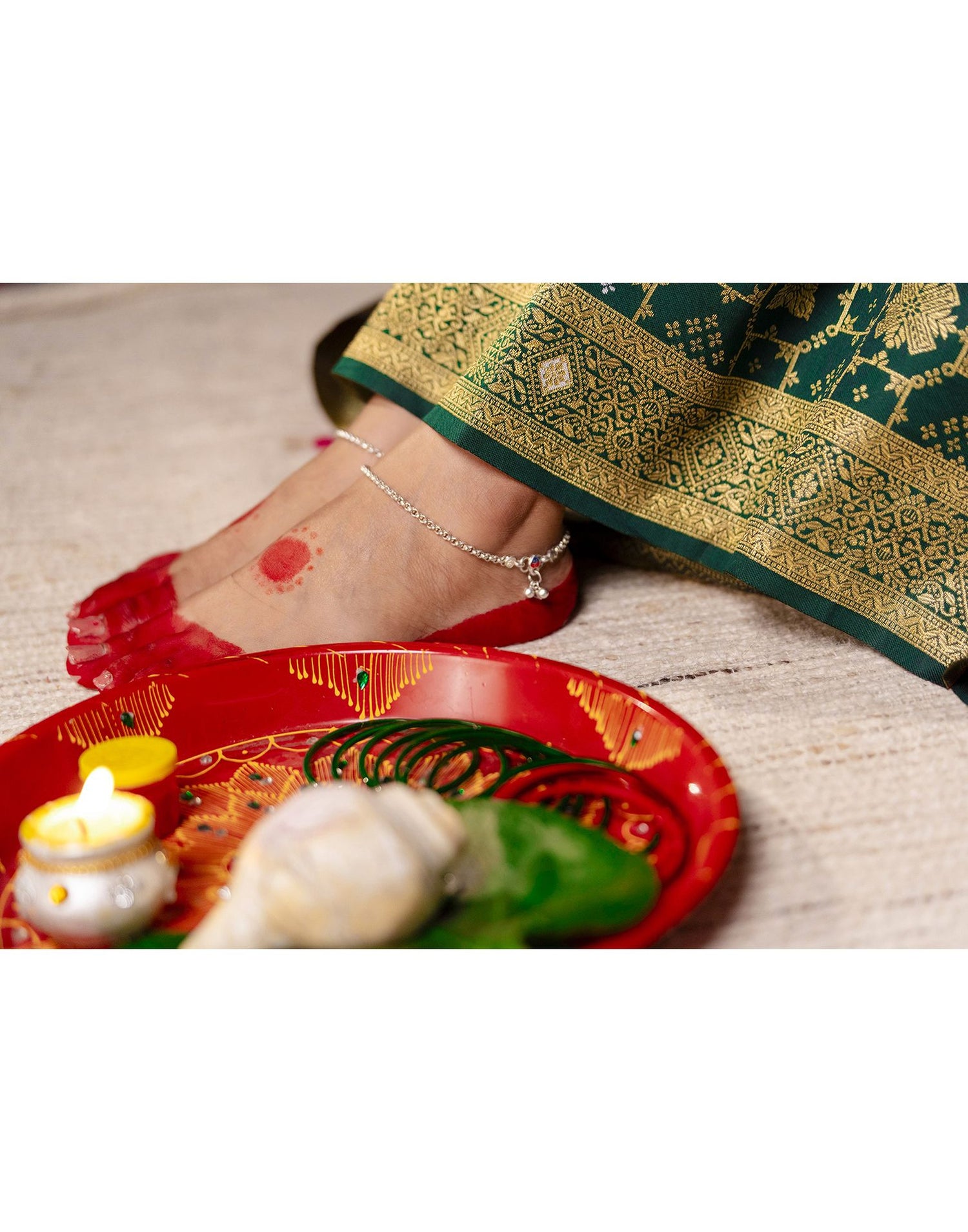 Green Silk Woven Saree