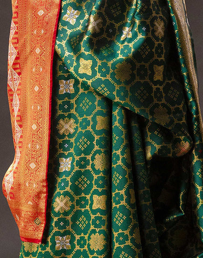 Green Silk Woven Saree