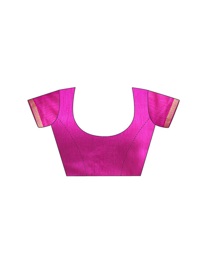 Pink Chiffon Printed Saree