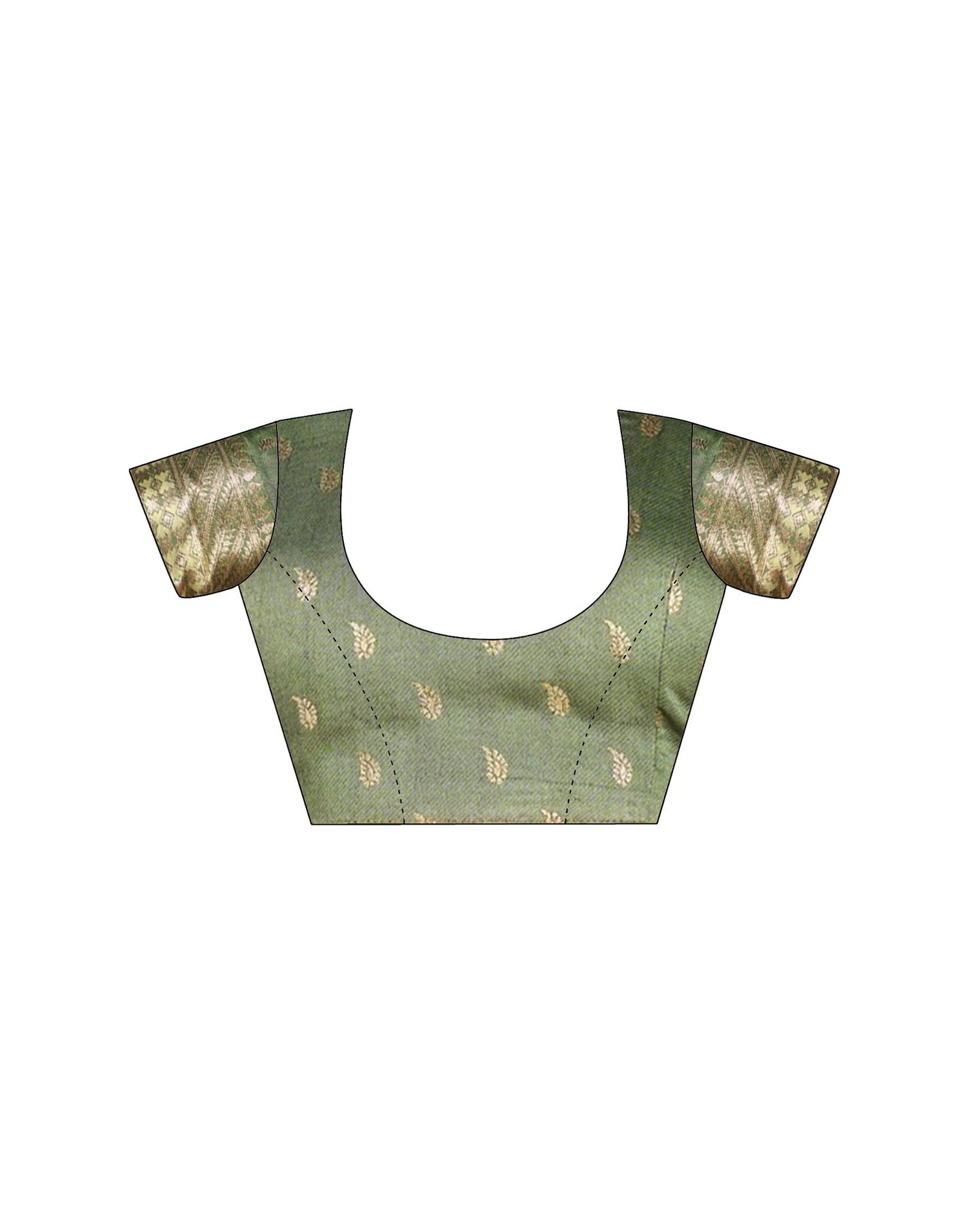 Pista Green Silk Woven Banarasi Saree