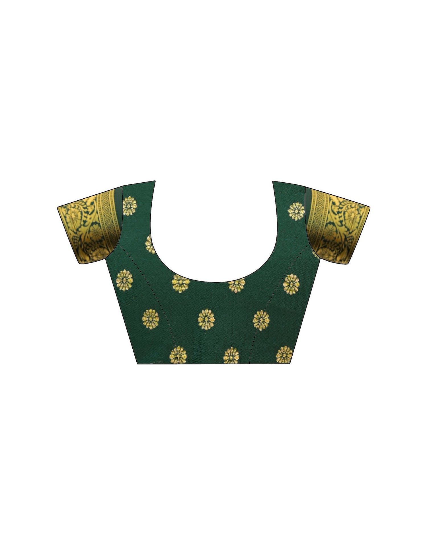 Green Silk Woven Banarasi Saree